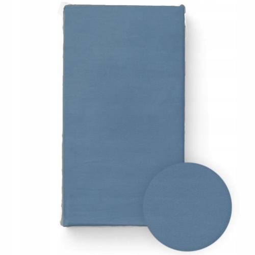 Bocioland Prześcieradło Jersey 60x120cm Ciemny Niebieski 0564