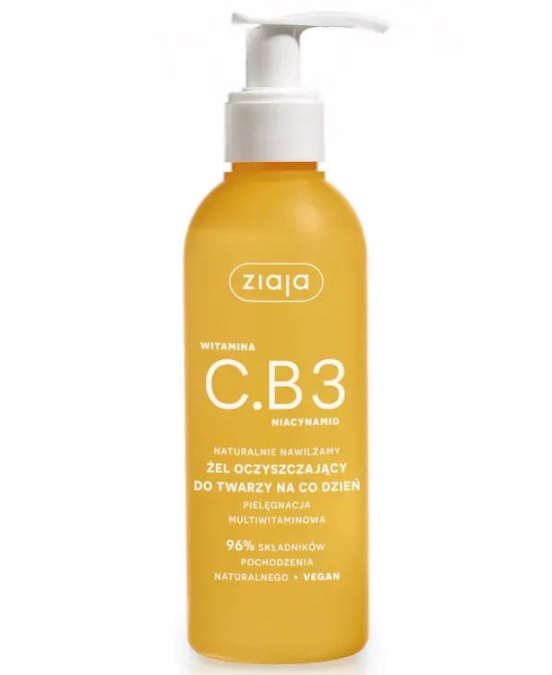Ziaja Żel Oczyszczający Do Twarzy Z Witaminą C.B3 Niacynamid 190ml