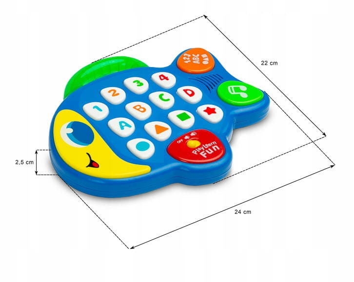 Toyz Interaktywna Muzyczna Grająca Rybka Edukacyjna
