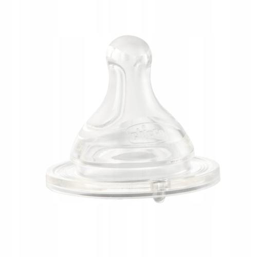 Chicco Smoczek Do Butelki Perfect5 Silikonowy Do Kaszki 6m+ 2szt 2226