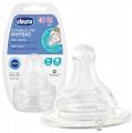 Chicco Smoczek Do Butelki Perfect5 Silikonowy Szybki 4m+ 2szt 2219