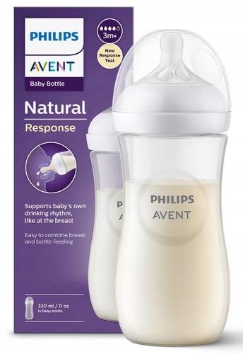 Avent Butelka Antykolkowa Natural 3 Response 330ml 906/01