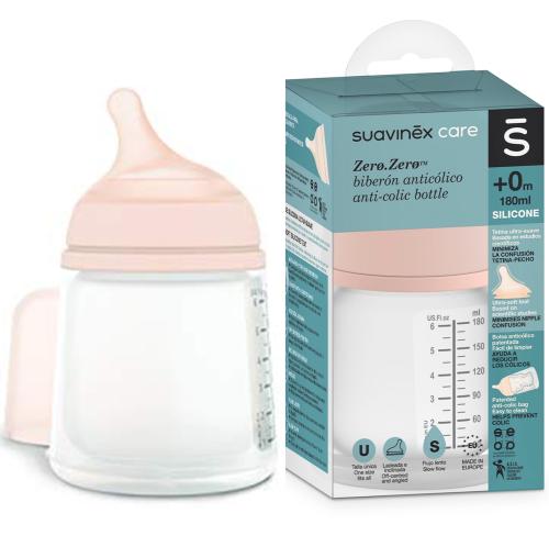 Suavinex Butelka O Wolnym Przepływie ZERO ZERO 180ml 0m+ 1101