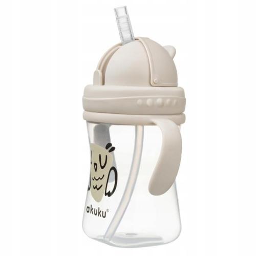 Akuku Bidon Ze Słomką Sowa 9m+ 300ml 0204