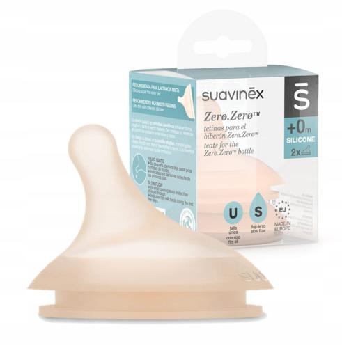 Suavinex Smoczki O Wolnym Przepływie Do Butelki Zero Zero 2szt 9948