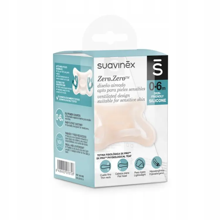 Suavinex Smoczek Fizjologiczny ZERO ZERO 0-6m 8726