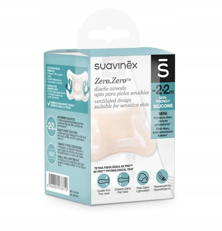 Suavinex Smoczek Fizjologiczny ZERO ZERO -2-2m 8719