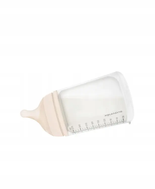 Suavinex Zestaw Startowy ZERO ZERO Butelka Antykolkowa 270ml O Średnim Przepływie 3m+ 7416