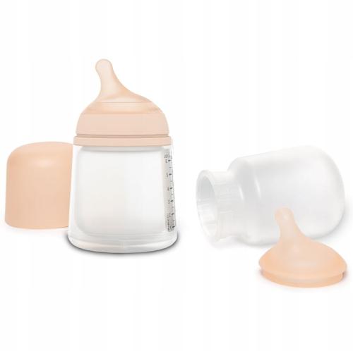 Suavinex Zestaw Startowy ZERO ZERO Butelka Antykolkowa 180ml O Regulowanym Przepływie 0m+ 7409