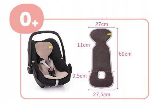 AeroSleep Wkładka Antypotowa AeroMoov Do Fotelików Gr. 0 VANILLA (0-13kg)