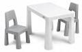 Toyz Zestaw Stolik Dziecięcy + 2 Krzesła Monti Grey