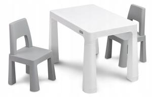 Toyz Zestaw Stolik Dziecięcy + 2 Krzesła Monti Grey