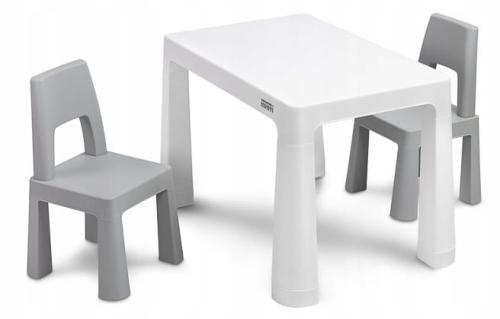 Toyz Zestaw Stolik Dziecięcy + 2 Krzesła Monti Grey