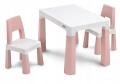 Toyz Zestaw Stolik Dziecięcy + 2 Krzesła Monti Pink