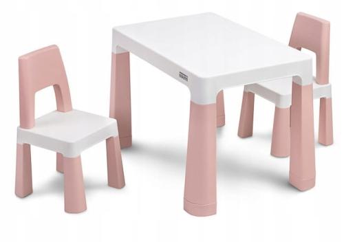 Toyz Zestaw Stolik Dziecięcy + 2 Krzesła Monti Pink