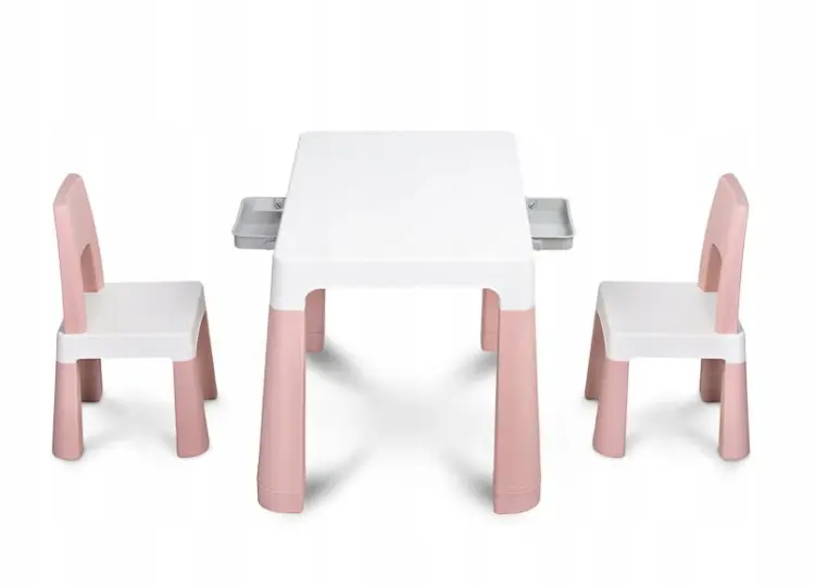 Toyz Zestaw Stolik Dziecięcy + 2 Krzesła Monti Pink