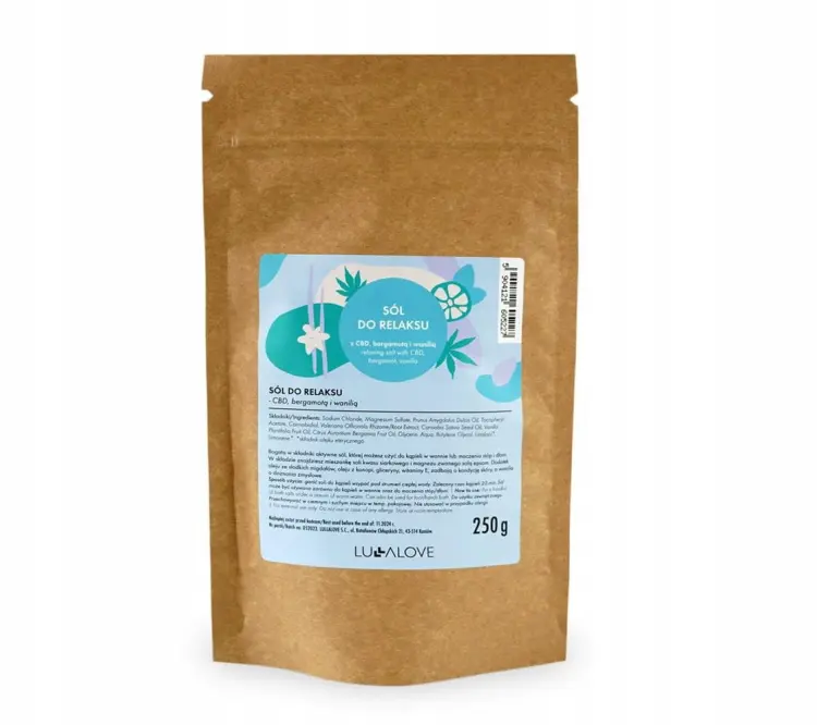 Lullalove Sól Epsom Do Kąpieli Relaksu Z Cbd 250 g.