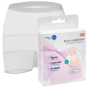 Akuku Wielorazowe Majtki Poporodowe Siateczkowe L 2szt 0234