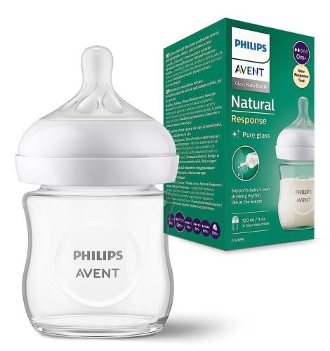 Avent Butelka Szklana Antykolkowa Natural 3 120ml 930/01