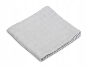 Czas Bobasa Pielucha Muślinowa Premium Kocyk Otulacz 120x120cm Szara 0530