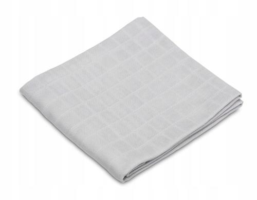 Czas Bobasa Pielucha Muślinowa Premium Kocyk Otulacz 120x120cm Szara 0530