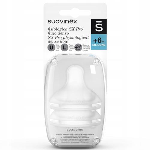 Suavinex Smoczki O Szybkim Przepływie 6m+ Do Butelek SX PRO 2szt 2229