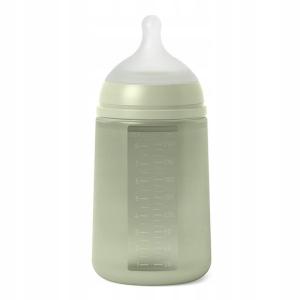 Suavinex Butelka Silikonowa SX PRO Średni Przepływ 3m+ 240ml COLOUR ESSENCE Zielona 1184