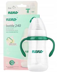 Neno Butelka Dziecięca 240ml Ze Smoczkiem 3-6m 2403