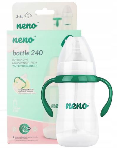 Neno Butelka Dziecięca 240ml Ze Smoczkiem 3-6m 2403