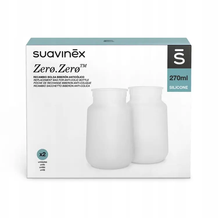 Suavinex Silikonowa Torebka Antykolkowa Do Butelki ZERO ZERO 270 ml 2150