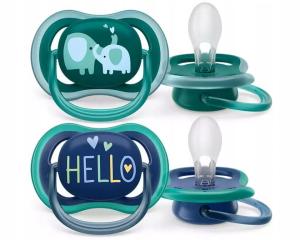 Avent Smoczek Ultra Air 18m+ Oddychający + Etui 349/18