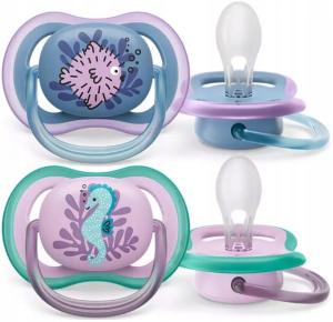 Avent Smoczek Ultra Air 6-18m Oddychający + Etui 085/61