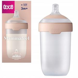 Lovi Butelka Do Karmienia Mammafeel 250ml Ze Smoczkiem Dynamicznym 3m+