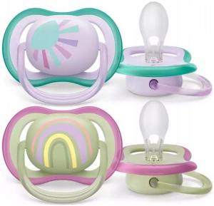 Avent Smoczek Ultra Air 0-6m Oddychający + Etui 085/59