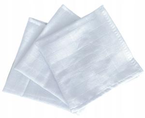 Czas Bobasa Pielucha Muślinowa 100% Bawełna 30x30 Biała 3szt