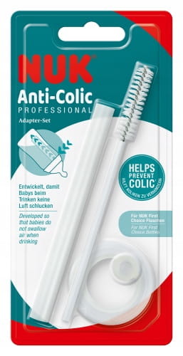Nuk Zestaw Z Adapterem Do Butelki Anti Colic Professional + Szczoteczka