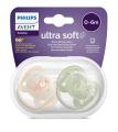Avent Smoczek Uspokajający 2szt 0+ 0-6M Ultra Soft 091/07