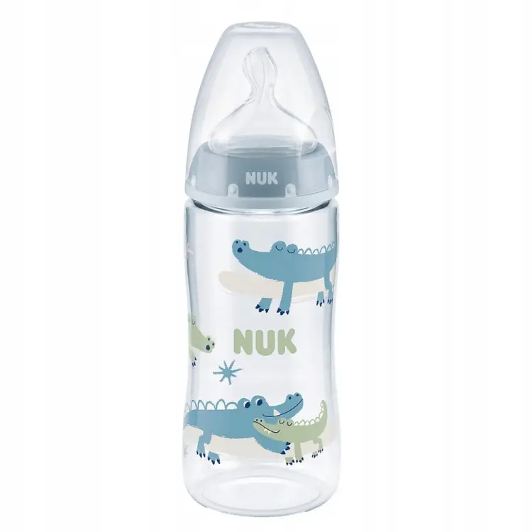 Nuk Butelka First Choice+ Antykolkowa Z Czujnikiem 360ml Kaszka XL 6-18m Niebieska