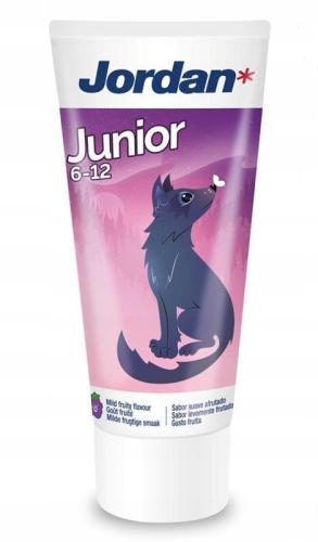 Jordan Junior Pasta do Zębów Dla Dzieci 6-12 lat 50ml Wilk 5662