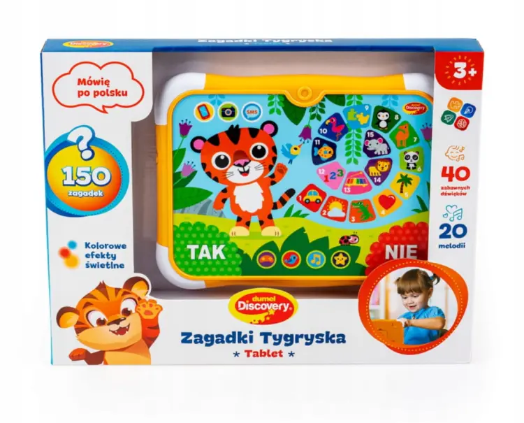 Dumel Discovery Gry Tablet Zagadki Tygryska DG 50164