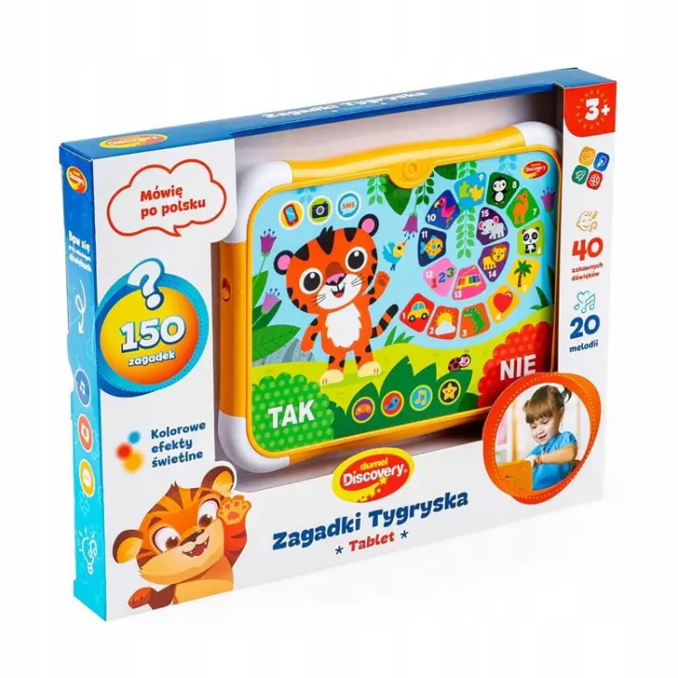 Dumel Discovery Gry Tablet Zagadki Tygryska DG 50164
