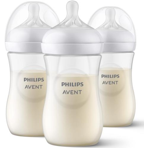 Avent Zestaw Butelek Do Karmienia 3x260ml Response Smoczki 1m+
