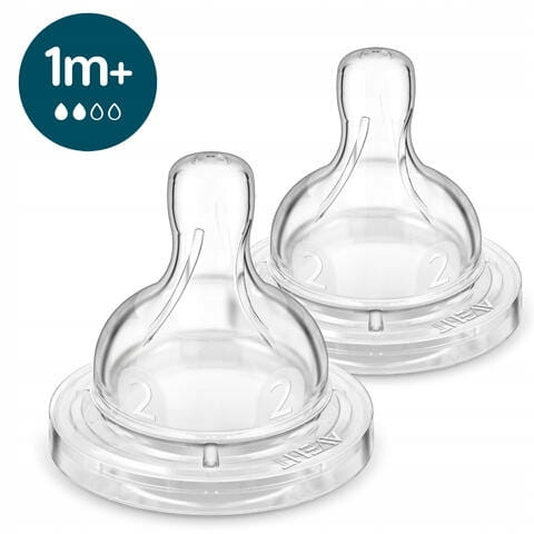 Avent Smoczek Antykolkowy 762/02 1m+ 2 Szt