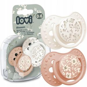 LOVI SMOCZEK SILIKONOWY DYNAMICZNY 0-6M 2 SZT. BLOSSOM IVORY