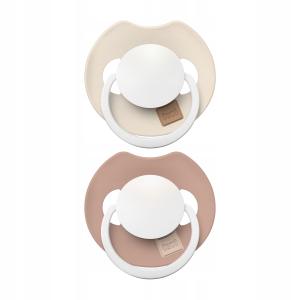 SMOCZEK SILIKONOWY DYNAMICZNY LOVI PRIME 18M+ 2 SZT IVORY GLOW/BLUSH GLOW