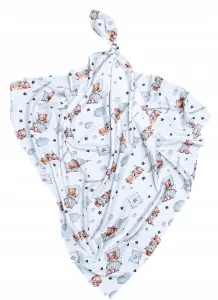 PIELUCHA MUŚLINOWA PREMIUM KOCYK OTULACZ 120x120cm CZAS BOBASA