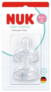 NUK SMOCZEK DO BUTELKI SILIKONOWY 6M+ FIRST CHOICE FLOW CONTROL