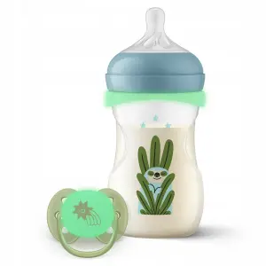 PHILIPS AVENT ZESTAW BUTELKA 260ML SMOCZEK NATURAL RESPONSE NIGHTTIME 0+
