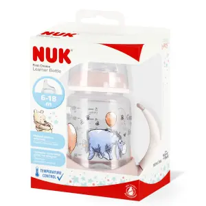 NUK BUTELKA 150 ML 6M Z UCHWYTEM FIRST CHOICE OSIOŁEK RÓŻOWA