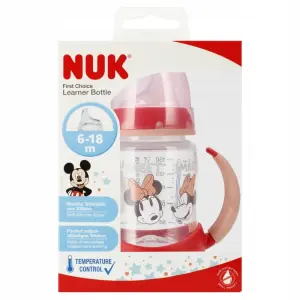 NUK KUBEK NIEKAPEK BUTELKA DO NAUKI PICIA 150 6m+ Z UCHWYTEM MYSZKA MINNIE